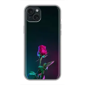 Чохли з принтом Троянд для iPhone 15 Plus (Нічна троянда)