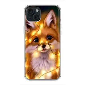 Чохол з Лисичкою для iPhone 15 Plus (Новорічне лисеня)