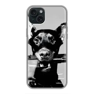 Чохол ДОБЕРМАН для iPhone 15 Plus (Небезпечний доберман)