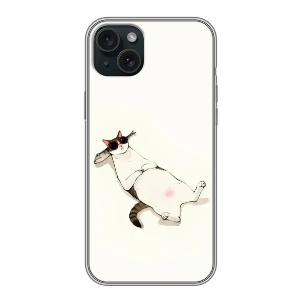 Чехол с рисунком «Отдых» для iPhone 15 Plus Чехол с рисунком «Отдых» для iPhone 15 Plus