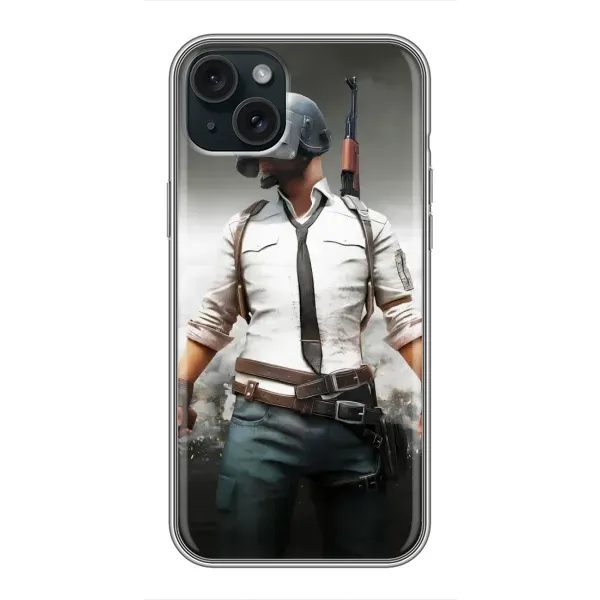 Чехол с рисунком «Пабг» для iPhone 15 Plus Чехол с рисунком «Пабг» для iPhone 15 Plus