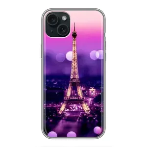 Чехол с Эйфелевой башней на iPhone 15 Plus (Париж башня)