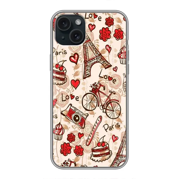 Чехол с рисунком «Париж мечта» для iPhone 15 Plus
