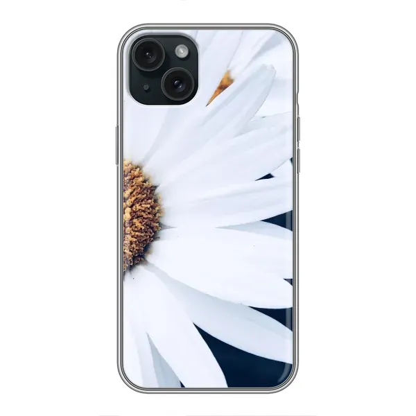 Чохол з малюнком «Пів ромашки» для iPhone 15 Plus