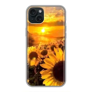 Чохол з Квітами для iPhone 15 Plus (поле соняшників)