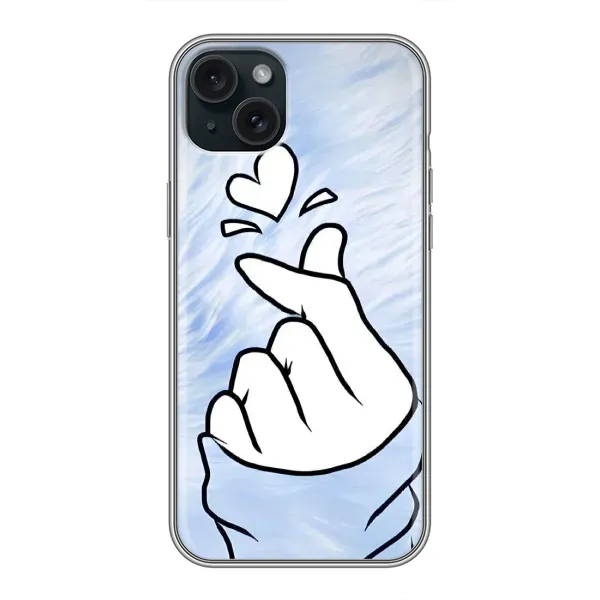 Чехол с рисунком «Сердечка знак» для iPhone 15 Plus Чехол с рисунком «Сердечка знак» для iPhone 15 Plus