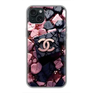Чехол (Dior, Prada, YSL, Chanel) для iPhone 15 Plus (Шанель)