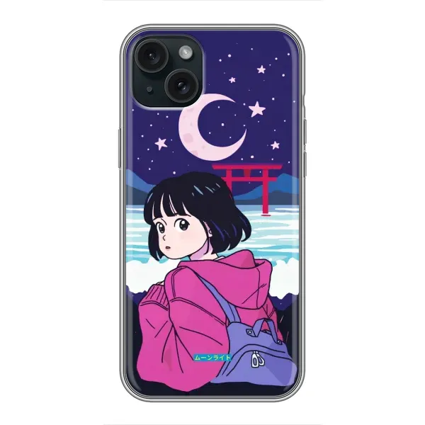 Чехол с рисунком «Синобу Миякэ» для iPhone 15 Plus Чехол с рисунком «Синобу Миякэ» для iPhone 15 Plus