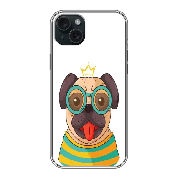 Чехол с рисунком «Собака Король» для iPhone 15 Plus Чехол с рисунком «Собака Король» для iPhone 15 Plus