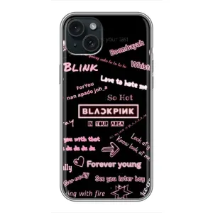 Чохли з картинкою для iPhone 15 Plus (Стиль блекпінг)