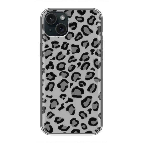 Чехол с рисунком «Темный леопрад» для iPhone 15 Plus Чехол с рисунком «Темный леопрад» для iPhone 15 Plus