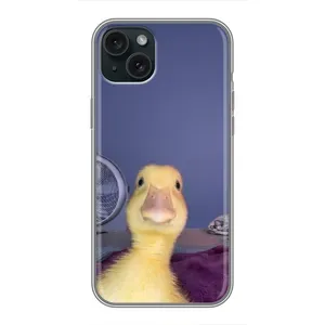 Бампер с принтом Мемы для iPhone 15 Plus (Утка)