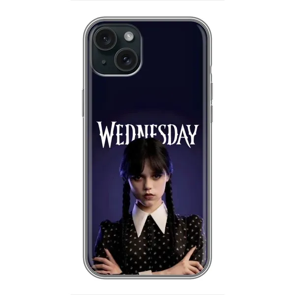 Чехол с рисунком «Wednesdey» для iPhone 15 Plus Чехол с рисунком «Wednesdey» для iPhone 15 Plus