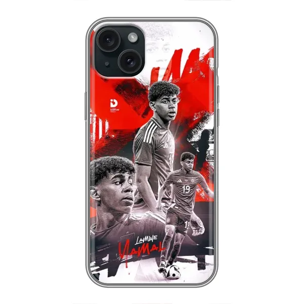 Чехол с рисунком «Ямаль 19» для iPhone 15 Plus Чехол с рисунком «Ямаль 19» для iPhone 15 Plus