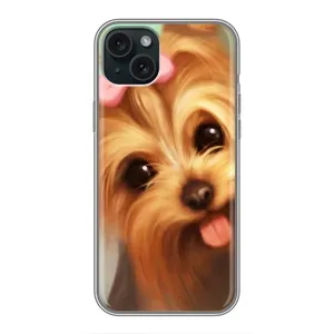 Чохол (ТПУ) Милі песики для iPhone 15 Plus (Йоркширський тер'єр)