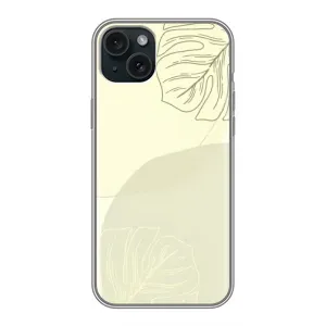 Чохол квітковий дизайн для iPhone 15 Plus (Зелений фон)