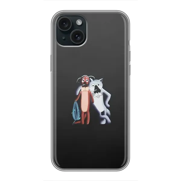 Чехол с рисунком «Шо, опять» для iPhone 15 Plus
