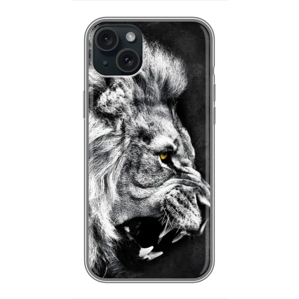 Чехол с рисунком «Злой ЛЕВ» для iPhone 15 Plus Чехол с рисунком «Злой ЛЕВ» для iPhone 15 Plus
