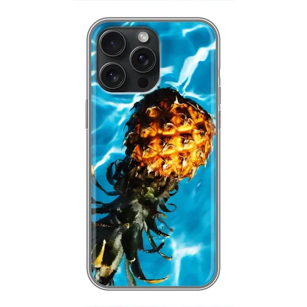 Чехол с рисунком «Ананас» для iPhone 15 Pro Max Чехол с рисунком «Ананас» для iPhone 15 Pro Max