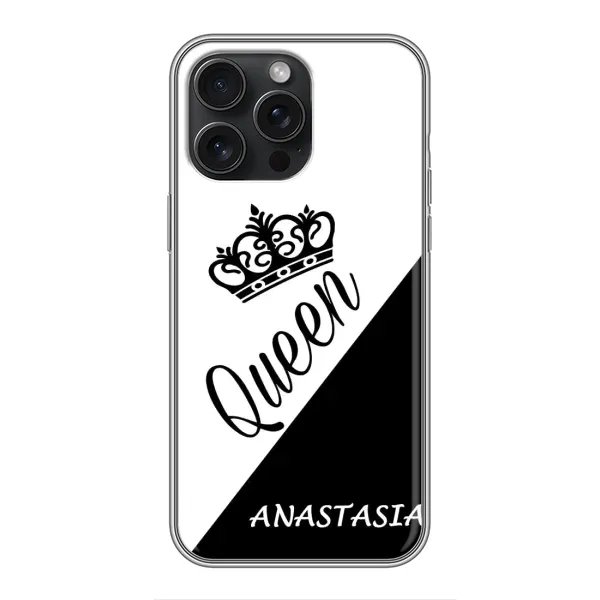 Чехол с рисунком «ANASTASIYA» для iPhone 15 Pro Max
