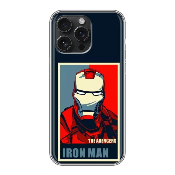 Чехол с рисунком «Art Iron man» для iPhone 15 Pro Max Чехол с рисунком «Art Iron man» для iPhone 15 Pro Max