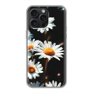 Чехол с ромашками на iPhone 15 Pro Max (Белые ромашки)