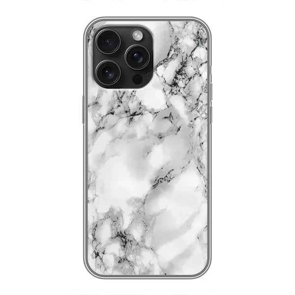 Чохол з малюнком «Білий мрамор» для iPhone 15 Pro Max Чохол з малюнком «Білий мрамор» для iPhone 15 Pro Max