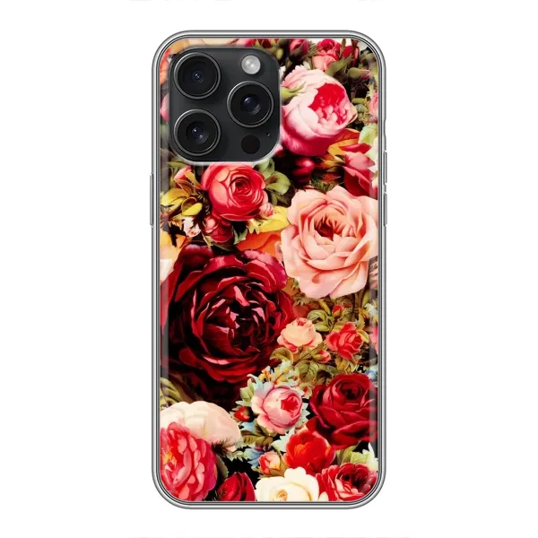 Чехол с рисунком «Букет цветов» для iPhone 15 Pro Max Чехол с рисунком «Букет цветов» для iPhone 15 Pro Max