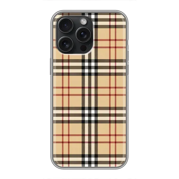 Чехол с рисунком «Burberry стиль» для iPhone 15 Pro Max Чехол с рисунком «Burberry стиль» для iPhone 15 Pro Max
