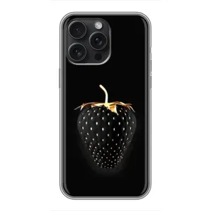 Чохол з зображенням смачної їжі для iPhone 15 Pro Max (Чорна полуниця)