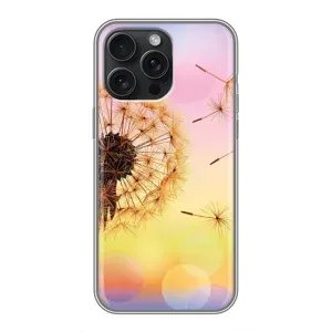Силиконовый Чехол с одуванчиками на iPhone 15 Pro Max (Цветок-одуванчик)