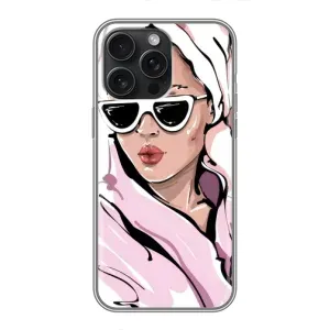 Чехол с картинкой Модные Девчонки iPhone 15 Pro Max (Девушка в халате)