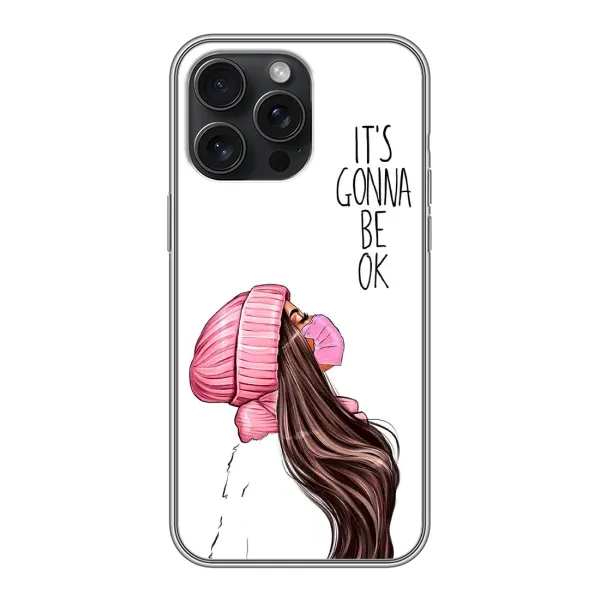 Чехол с рисунком «Девушка в маске» для iPhone 15 Pro Max Чехол с рисунком «Девушка в маске» для iPhone 15 Pro Max