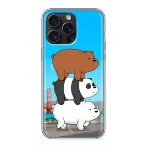 Чехлы с Пандами на iPhone 15 Pro Max (Друзья)
