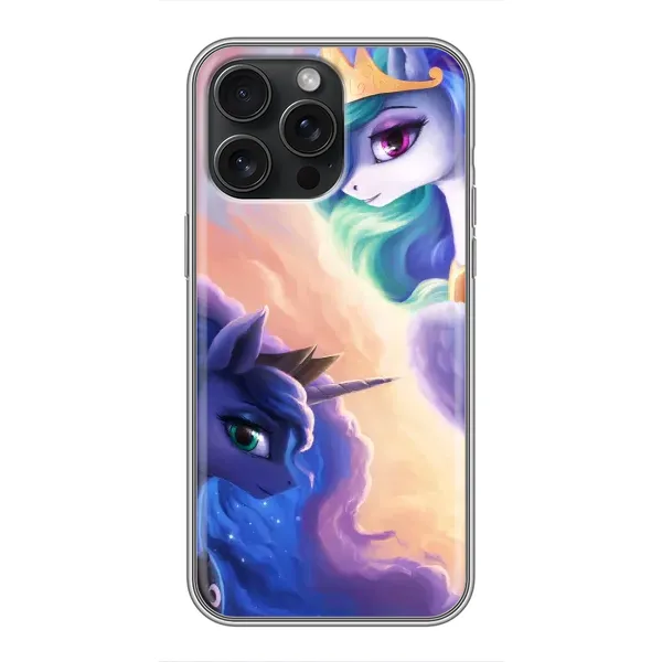 Чохол з малюнком «Єдиноріжки на хамарках» для iPhone 15 Pro Max Чохол з малюнком «Єдиноріжки на хамарках» для iPhone 15 Pro Max
