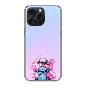 Чехол с рисунком «Энджл и Стич» для iPhone 15 Pro Max