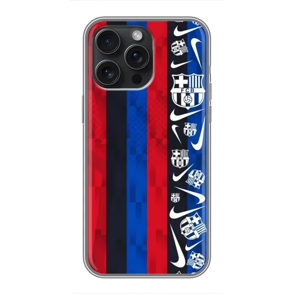 Чехол с рисунком «Фанат Барсы» для iPhone 15 Pro Max