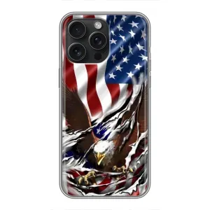 Чехол с рисунком «Флаг USA» для iPhone 15 Pro Max