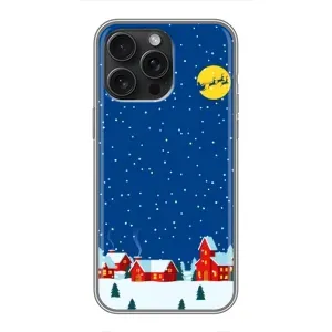 Силіконовий бампер на різдво для iPhone 15 Pro Max (Місто в снігу)