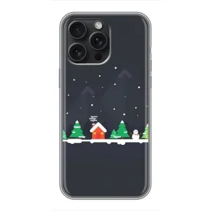 Силіконовий бампер на різдво для iPhone 15 Pro Max (Місто зимове)