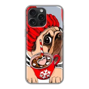 Бампер для iPhone 15 Pro Max с картинкой "Песики" (Грустная собака)
