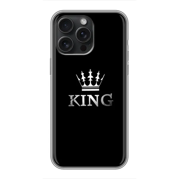 Чехол с рисунком «KING» для iPhone 15 Pro Max Чехол с рисунком «KING» для iPhone 15 Pro Max