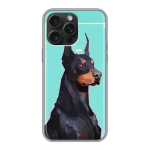 Чехол ДОБЕРМАН для iPhone 15 Pro Max (Король доберман)