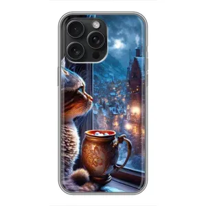 Чохли на Новий Рік iPhone 15 Pro Max (Кіт новорічний)