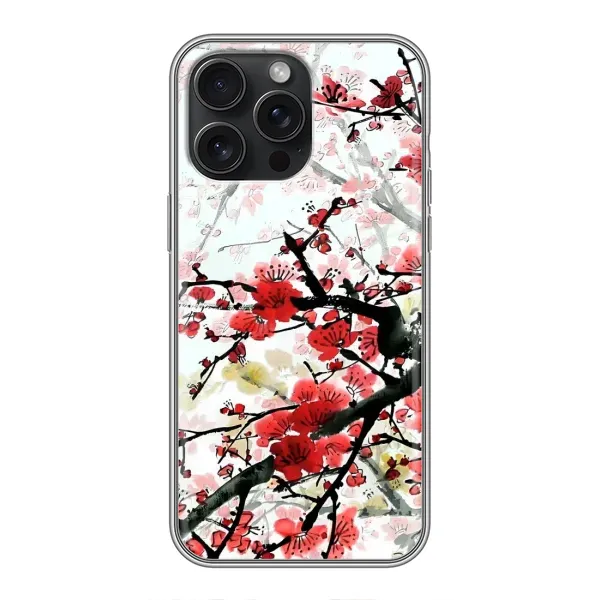 Чехол с рисунком «Красивая Сакура» для iPhone 15 Pro Max Чехол с рисунком «Красивая Сакура» для iPhone 15 Pro Max