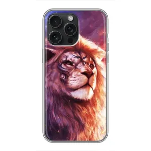 Чехол с картинкой на iPhone 15 Pro Max (Красочный ЛЕВ)
