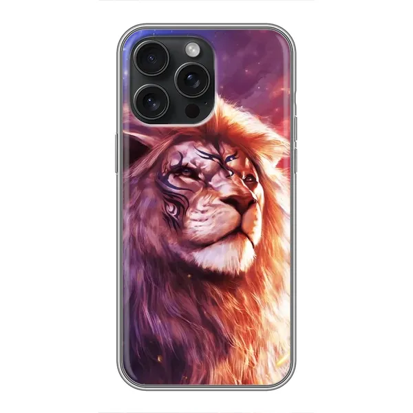 Чехол с рисунком «Красочный ЛЕВ» для iPhone 15 Pro Max Чехол с рисунком «Красочный ЛЕВ» для iPhone 15 Pro Max