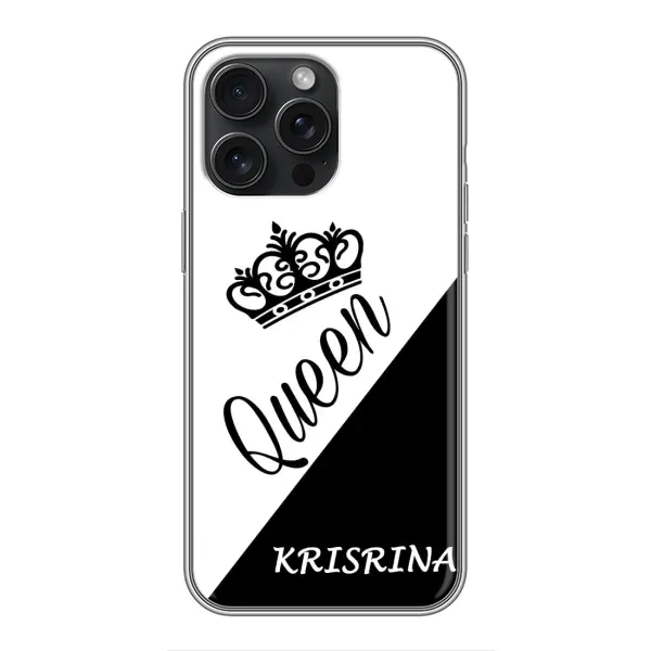 Чехол с рисунком «KRISTINA» для iPhone 15 Pro Max
