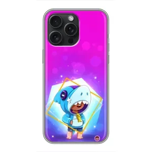 Чохол Бравл Старс для iPhone 15 Pro Max (Леон у костюмі Акули)