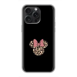 Чехол с леопардовым принтом на iPhone 15 Pro Max (Леопардовая Минни)